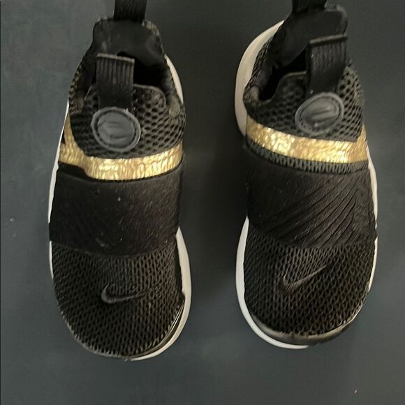 Nike Other - Nike Kids Black and Gold Shoes
